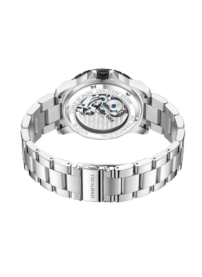 Kenneth Cole New York 45mm Automatic Men's Watch with Stainless Steel Bracelet  - Image 3