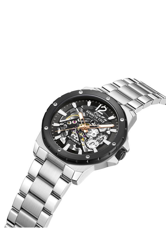Kenneth Cole New York 45mm Automatic Men's Watch with Stainless Steel Bracelet  - Image 2