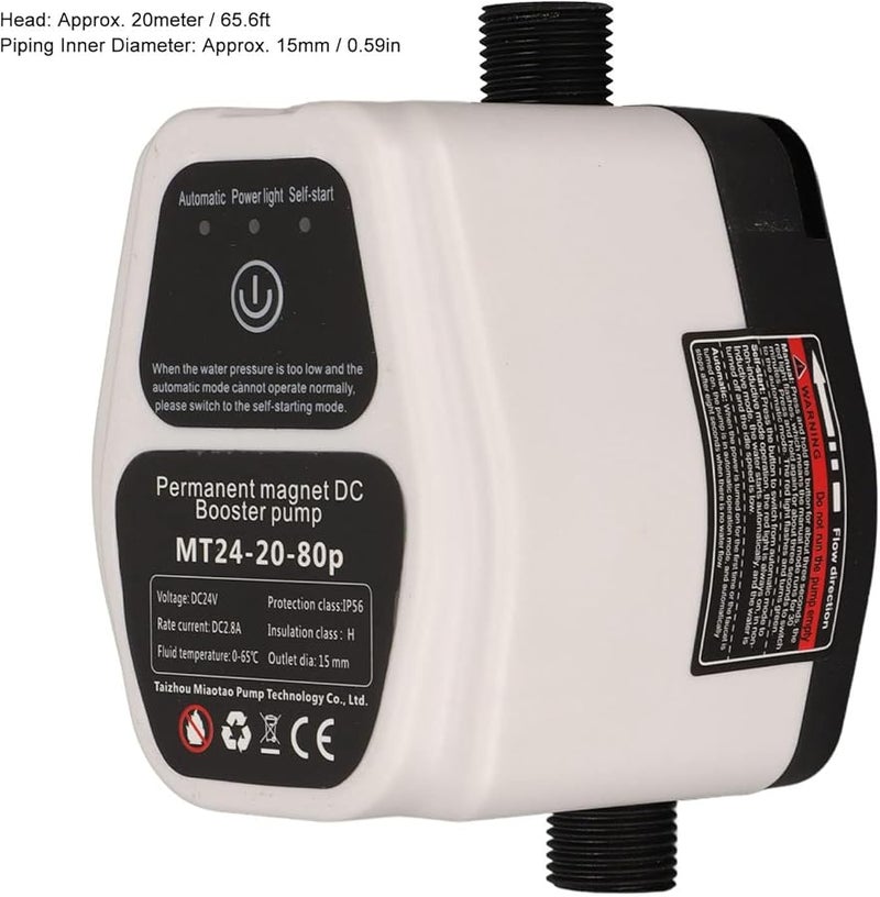 Automatic Water Pressure Booster Pump DC Recirculating For Shower And Residential Supply - Image 3