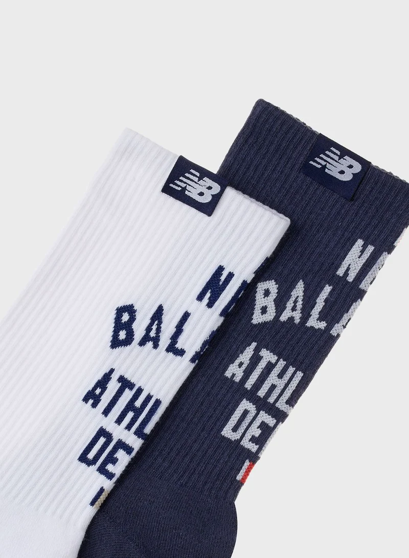 New Balance 2 Pack Midcalf Socks
