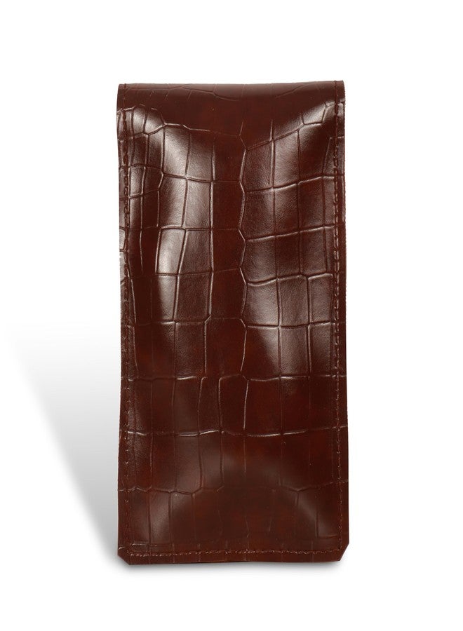 Nyfee Luxury Crocodile Pattern Handbag, Rich Brown, Water Resistant, Gold Lock Closure, Adjustable Strap, 25.4 x 12.7 x 20.3 cm (Brown) - Image 2