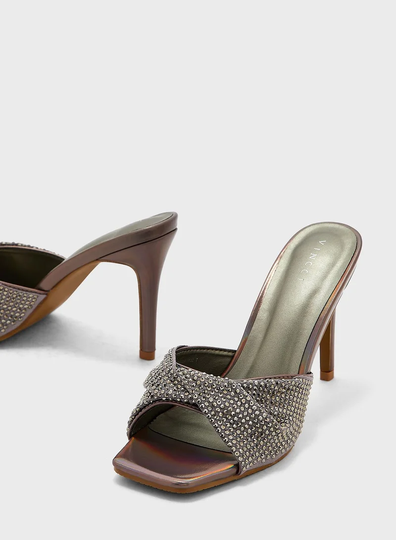 Vincci One Strap High Heel Sandals