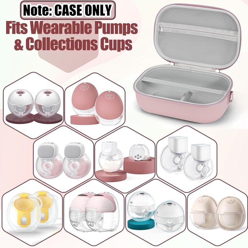Yewltvep Wearable Breast Pump Bag for HandsFree Breast Pumps Hard Breast Pump Case for MomcozyWilloweufySecurityMedelaTSRETEBluefairNuliie Storage Bag for Pumping Travel Bag Diaper Bag or Handbag - Image 2