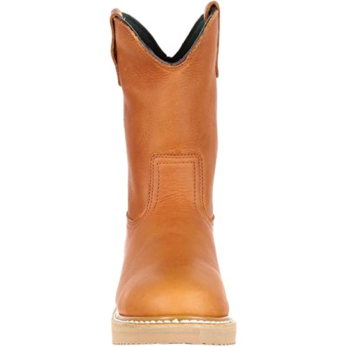 Georgia Boot Wedge Work Wellington, Barracuda Gold, Size 7.5(W) - Image 3