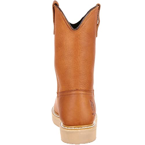Georgia Boot Wedge Work Wellington, Barracuda Gold, Size 7.5(W) - Image 4