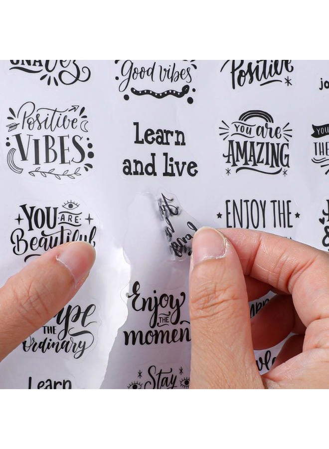 ElevateTech Inspirational UV DTF Wrap Stickers, 150 Pcs Inspirational Motivational Theme UV DTF Stickers for Motel Keychain Waterproof Rub on Transfer Decal for Hotel Keychain Glass Laptop DIY Crafts - Image 3