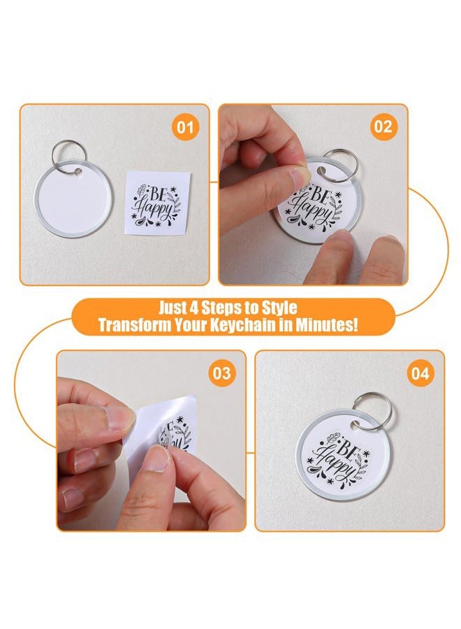 ElevateTech Inspirational UV DTF Wrap Stickers, 150 Pcs Inspirational Motivational Theme UV DTF Stickers for Motel Keychain Waterproof Rub on Transfer Decal for Hotel Keychain Glass Laptop DIY Crafts - Image 5