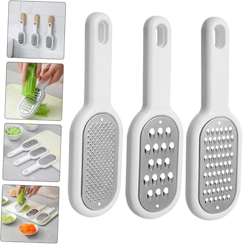 Stainless Steel Ergonomic Handheld Grater Multi Function Vegetable Slicer for Kitchen - Image 3