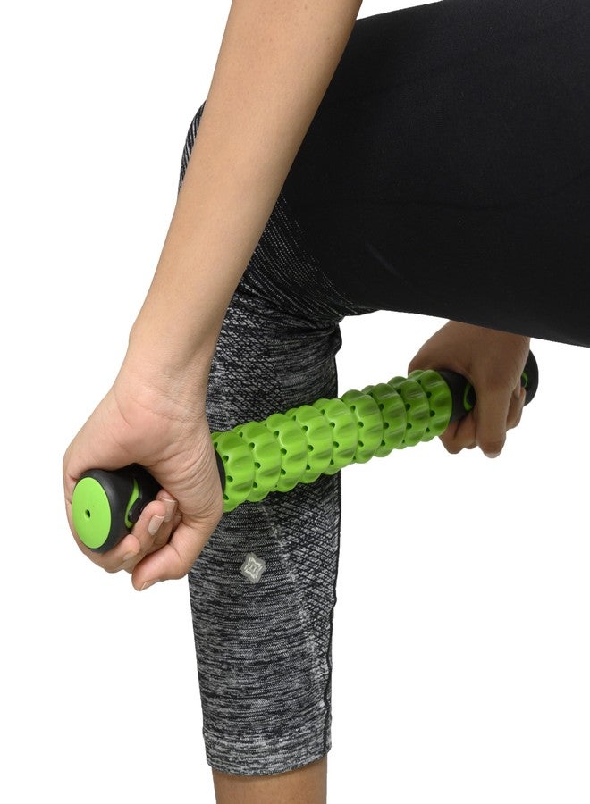 Bodylastics Deep Tissue Massage Roller Stick to Relieve Muscles Soreness, Cramping, Tightness for Legs, Back, Shoulder & Calf - 45cms Long (Green) - Image 3