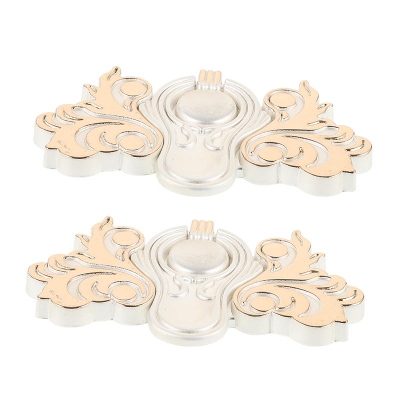 Silver Butterfly Cabinet Handles 2pcs Modern Metal Drawer Knobs for Dresser Cupboard Pulls - Image 2