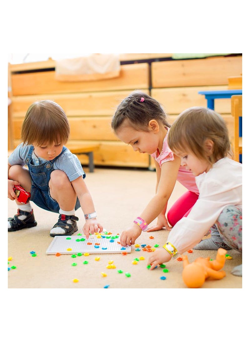 سيوسي منقول معصمه ، 24 قطعة سلامة الطفل معرف معصمه يمكن استخدامها مرارا وتكرارا الطفل تحديد المعلومات باند للبنين والبنات قابل للتعديل للماء واقية من فقدان الهوية حزام - Image 2