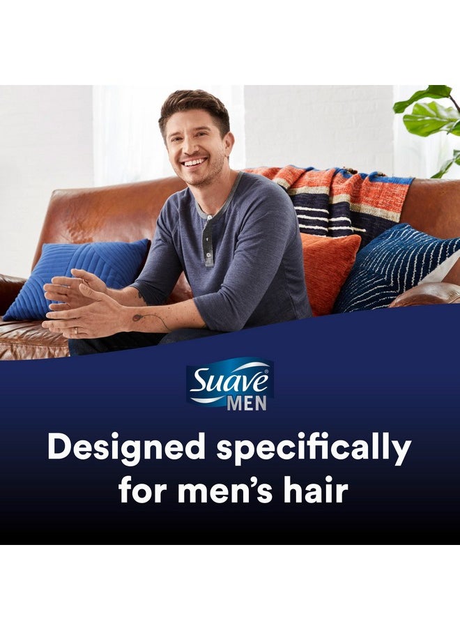 سواف شامبو وبلسم Suave Men 2 في 1 Ocean Charge المنعش والمنظف والمرطب للشعر، عبوة من 3 قطع، 40 أونصة  - Image 5