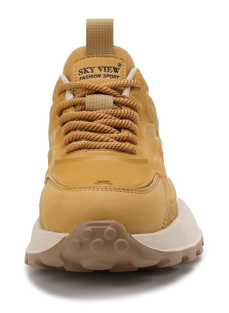 SKY VIEW Men Fashion Casual Shoes Mid Top Wide Hiking Sneakers Non-Slip Trekking Walking Shoes Running Shoes for Men with Arch Support - Image 5