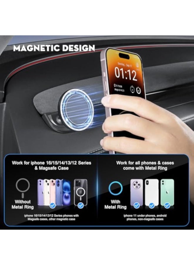 Arabest Suitable for the updated Model 3/y Tesla phone holder, magnetic phone holder, safe phone holder, and accessories for all smartphones - Image 4