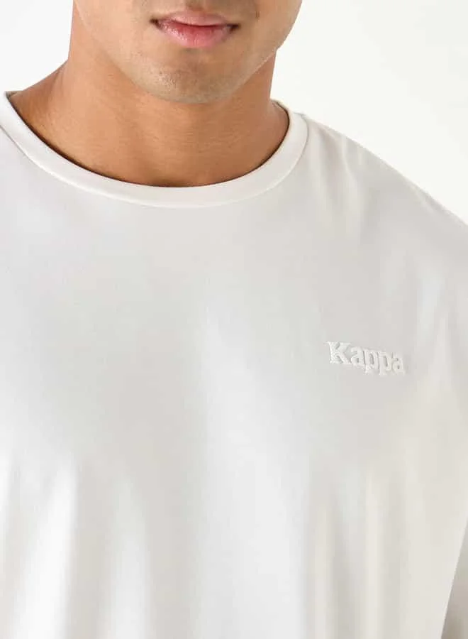 Kappa Kappa Logo Detail Crew Neck T-shirt with Short Sleeves