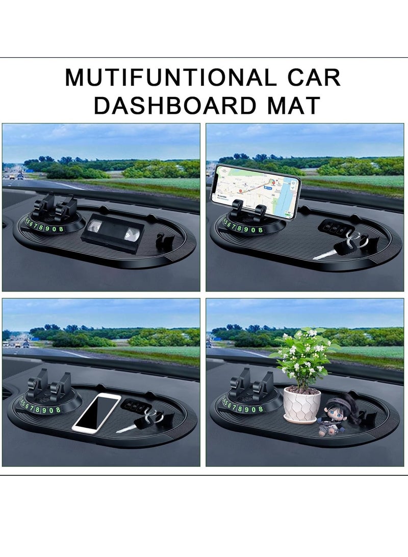 Generic Car Anti-Slip Mat Auto Phone Holder, Multifunction Rotatable Car Anti Slip Mat Phone Holder, Anti Slip Phone Mat for Car, Dashboard Cell Phone Holder, Car Dash Phone Holder for Phones, Keys, Gadgets - Image 5
