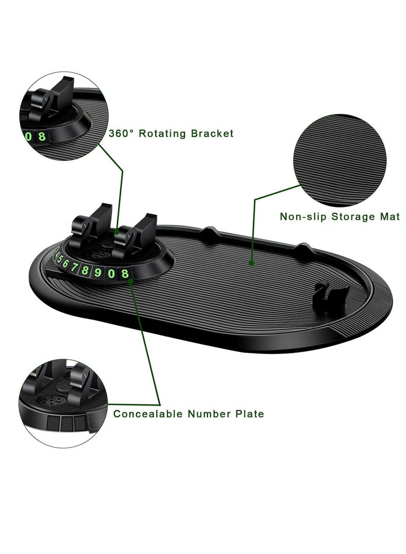 Generic Car Anti-Slip Mat Auto Phone Holder, Multifunction Rotatable Car Anti Slip Mat Phone Holder, Anti Slip Phone Mat for Car, Dashboard Cell Phone Holder, Car Dash Phone Holder for Phones, Keys, Gadgets - Image 2