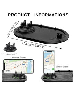Generic Car Anti-Slip Mat Auto Phone Holder, Multifunction Rotatable Car Anti Slip Mat Phone Holder, Anti Slip Phone Mat for Car, Dashboard Cell Phone Holder, Car Dash Phone Holder for Phones, Keys, Gadgets  - Image 4