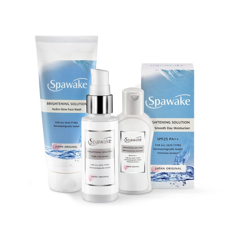 Spawake مجموعة العناية بالبشرة سباواك لتفتيح الوجه غسول الوجه سيروم الوجه مرطب - Image 1