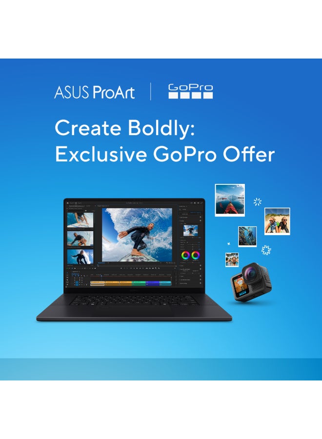 ASUS ProArt P16 Laptop With 16-Inch Display, AMD Ryzen AI 9 HX 370 Processor/64GB RAM/2TB SSD/AMD Radeon 890M  Graphics/Windows 11 Home English Nano Black - Image 3
