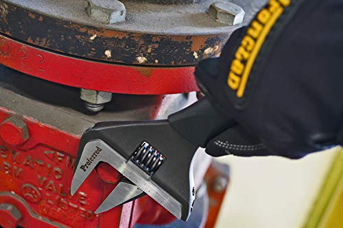 Proferred Plumbing Adjustable Wrench, Black Phosphate Finish, 4 Available Size Options 6-inch, 8-inch, 10-inch, 12-inch - T08004 - Image 4