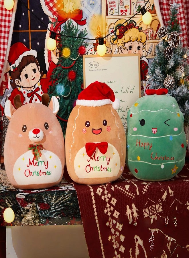 Glow Guards 12-inch Light up Gingerbread Man Plush Pillow, Soft Gingerbread Man Stuffed Animal Toy, LED Christmas Plush Stuffed Pillow Christmas Party Decoration Gift for Kids Boys and Girls - Image 5