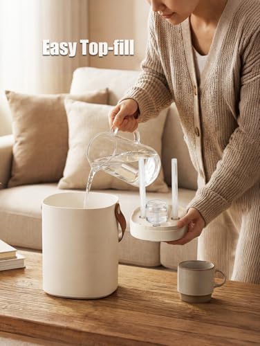 gofuch Humidifier for Bedroom 2L Cool Mist Humidifier with Essential Oils Diffuser and Nightlight Top Fill Humidifiers for Home Auto ShutOff Carry Handle Quiet Easy to Fill Clean for Home - Image 3