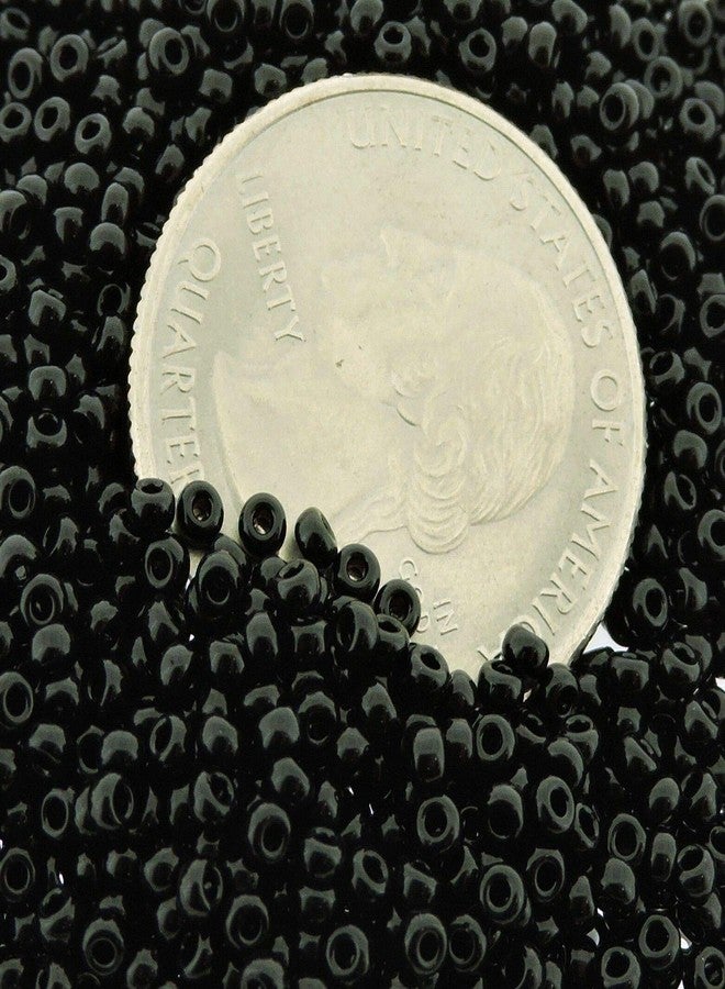 Miyuki Loose Beads, Opaque Black - Image 2