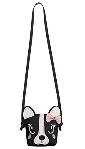 leomoste Little Girls Cute Dog Cat Small Crossbody Bag Bowknot Single Puppy Shoulder Bag Handbag Wallet - Image 3