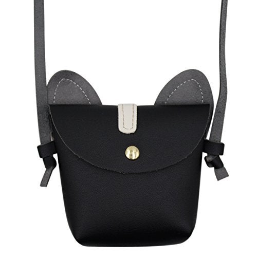 leomoste Little Girls Cute Dog Cat Small Crossbody Bag Bowknot Single Puppy Shoulder Bag Handbag Wallet - Image 5