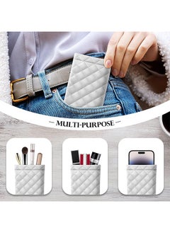 Unik 2 Pack Squeeze Top Sunglass Pouch,Portable Sunglass Organizer Pouch Bags Soft PU Leather Glasses  - Image 4