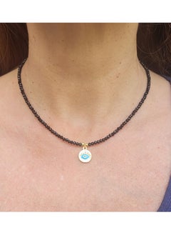 Alwan Crystal Necklace with Evil Eye Pendant  - Image 3