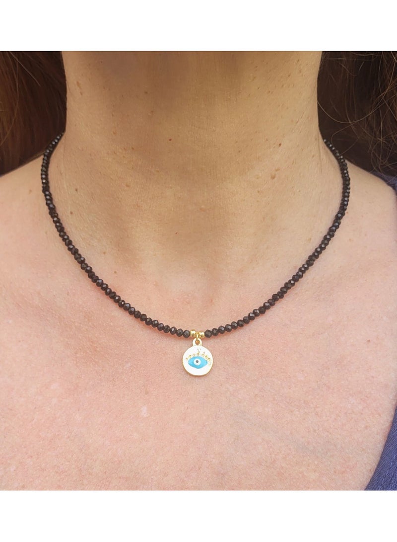Alwan قلادة كريستالية مع تعليقة عين الشر - Image 3