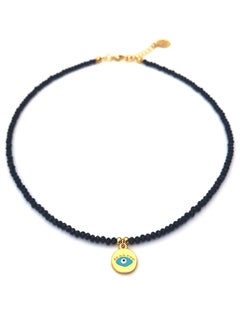 Alwan Crystal Necklace with Evil Eye Pendant  - Image 1