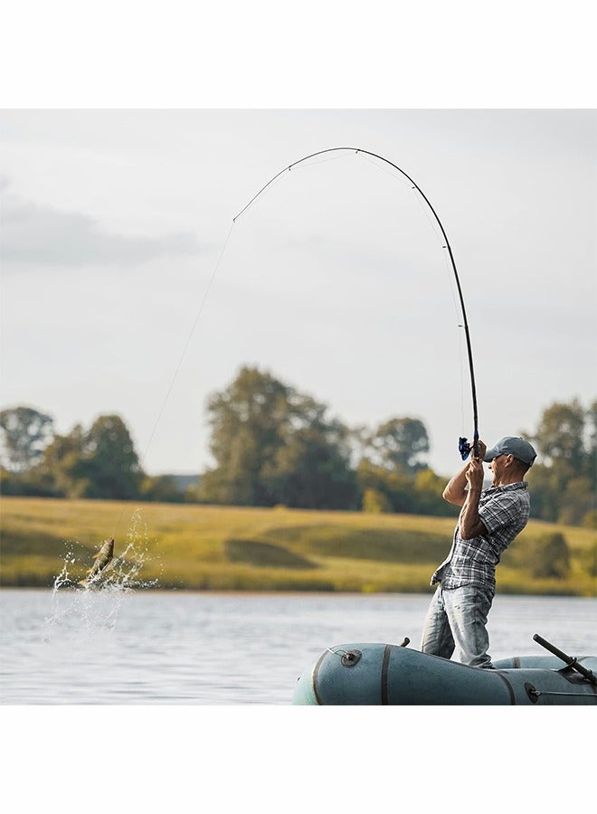 GROIC Fishing Rod Set Telescopic Fishing Rod Reel Combination Retracted 67cm with Hook Holder Bell-2.1M - Image 5