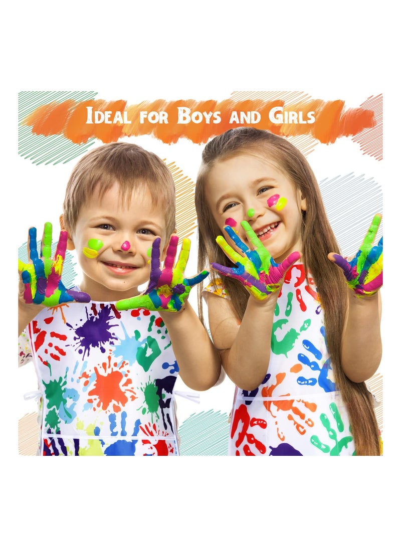 SYOSI Kids Painting Apron, Kids Art Smock, Waterproof Artist Painting Aprons, Sleeveless Children Art Smocks for Age 3-10 Years, 2 Pcs (Type B) - Image 3