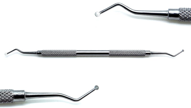 Premium Instruments New Dental Restorative Excavator 127/128, 2mm Spoon New Double Ended Instrument - Image 1