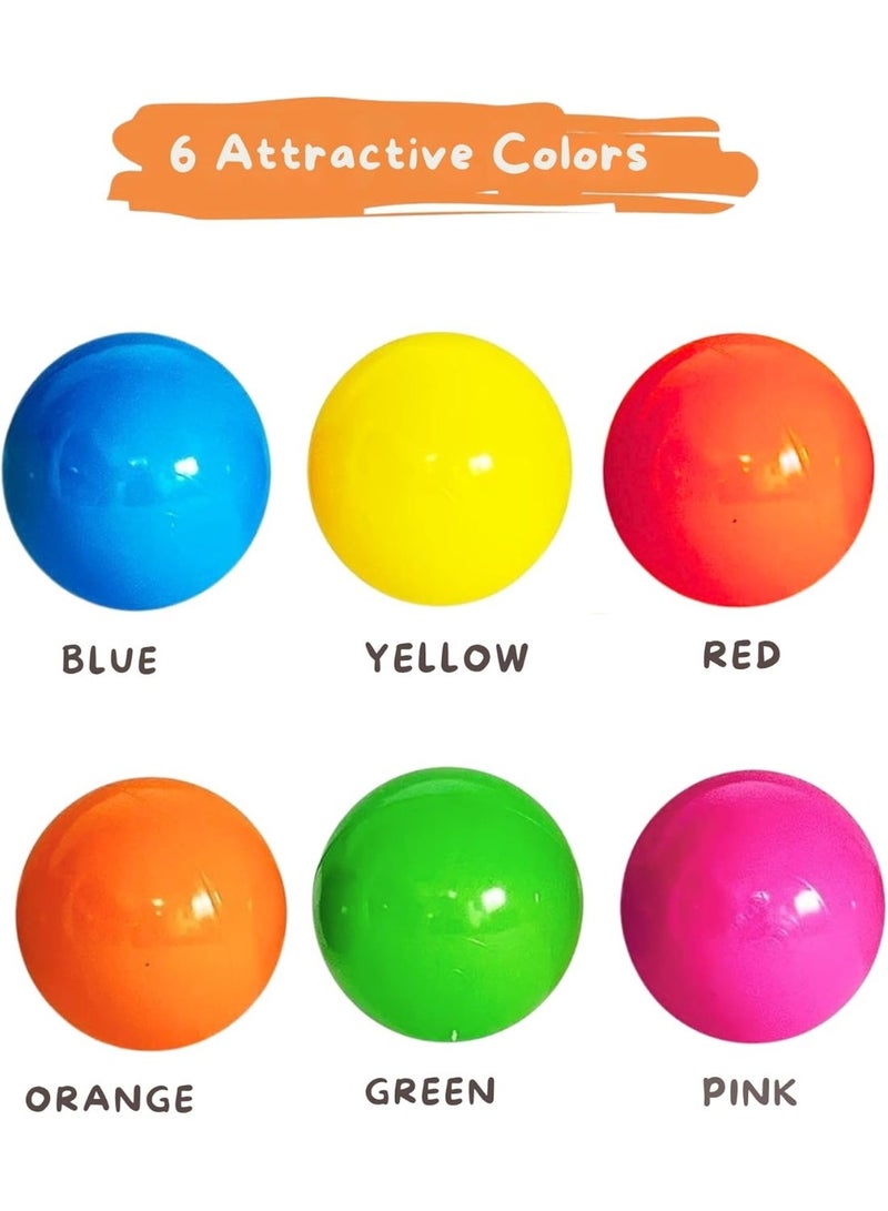 VIO 50 PCS 6.5CM Colorful Soft Plastic Ocean Ball Pit Balls for Kids Play Tent Play Area Playpen Pool Parties Indoor Outdoor Ball Pit Non Toxic Party Decoration Kids Gift Sensory Development Activity Toy - Image 4