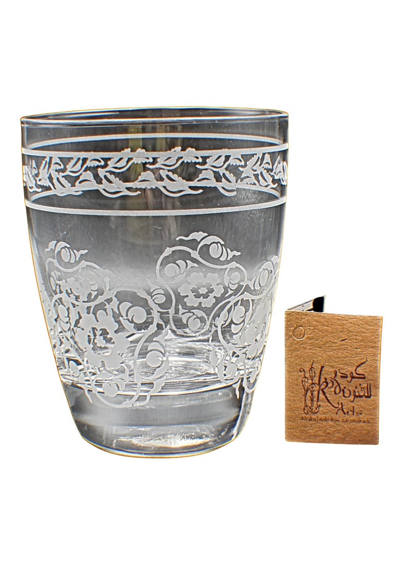 كودو آرتس أكواب زجاج للماء او العصائر مزخرفة 6 قطع - Image 3