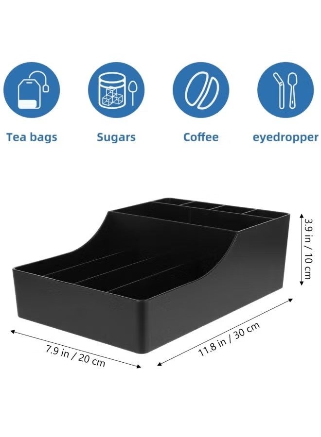 Beauenty Coffee Station Organizer for Counter Coffee Bar Accessories Storage Multi Function Straw Rack Storage Box - Image 3