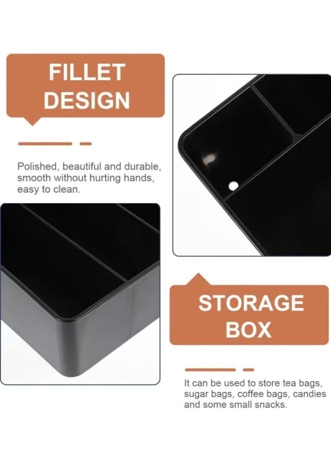 Beauenty Coffee Station Organizer for Counter Coffee Bar Accessories Storage Multi Function Straw Rack Storage Box - Image 4