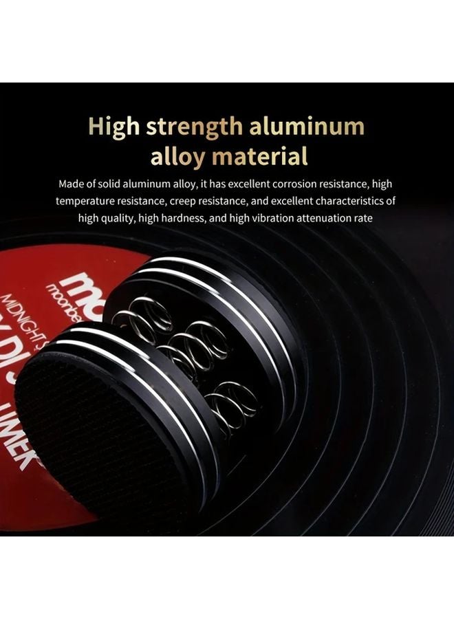 4Pcs Black Aluminum Alloy Shock Absorbing Damping Pads For Audio Amplifier Speaker - Image 4