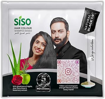 Siso Hair Color Shampoo Only 5 Minutes 15ml Pack of 20 - Image 4
