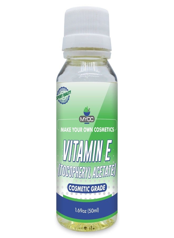 MYOC Tocopherol Acetate Vitamin E Pure Pale Yellow Cosmetic Grade Raw Material for DIY Creams Soaps Lotion Shampoo & Serum, Moisturizes & Nourishes skin - 50 ml - Image 1
