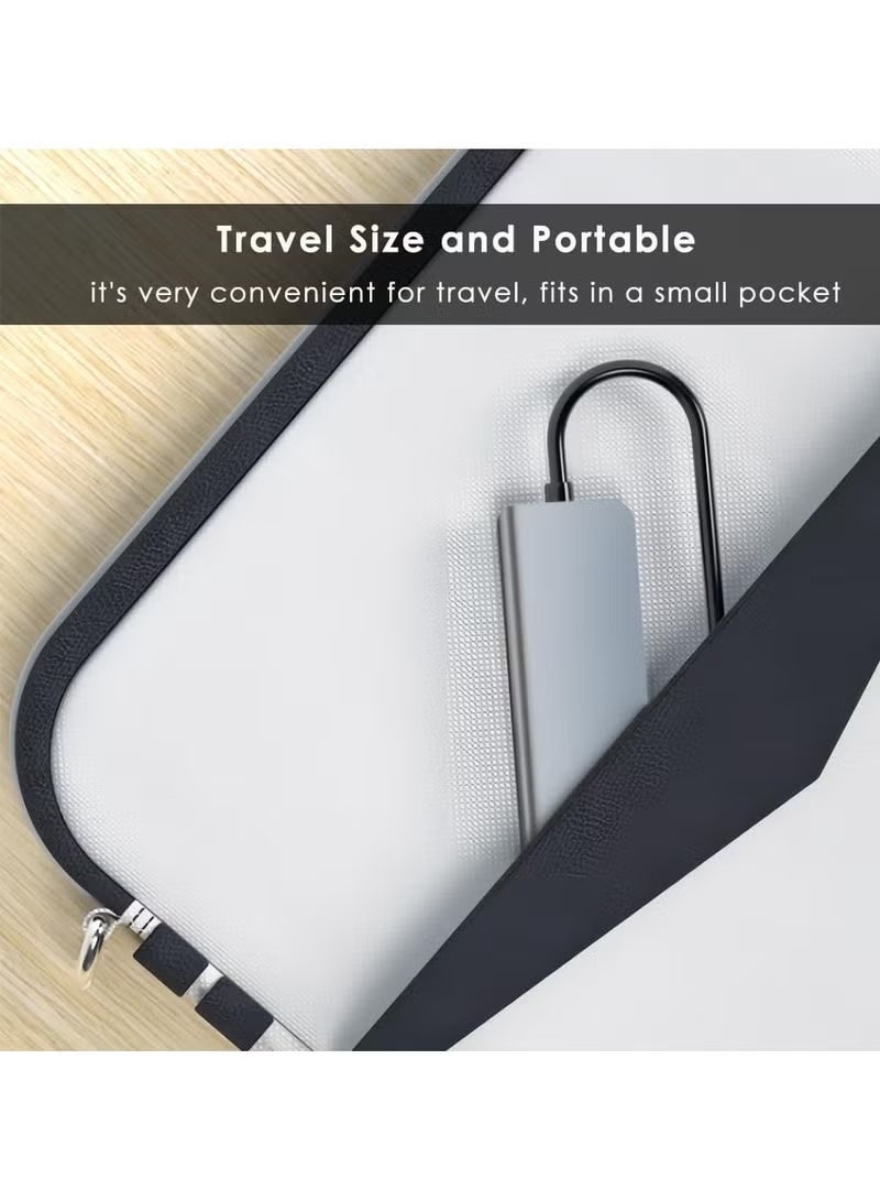 فلوينغ 6 في 1 USB C محور مع 100 واط PD الشحن، من النوع C إلى HDMI 4K 30 هرتز مهايئ، USB محور 3.0 5Gbps نقل البيانات المنافذ، ومتوافق مع MacBook Pro/Air 2023 M2/M1، و iPad Pro/Air، و HP، و Dell، و ASUS، و Lenovo، إلخ - Image 3