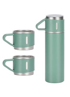 Generic Original 500ml Thermos Mug with 3 Cups, Thermal Bottle, Vacuum Insulated Tea Coffee Thermos 304 Stainless Steel Travel Mug for Hot and Cold Drinks, Perfect for Kids and Babies. Leakproof Design and Great Gift for Outdoor, Office, Home, Sports - Coffee Mug Cappuccino Tea - Car Seat Mug - Coffee Mug - Double Wall Stainless Steel Insulated - Vacuum Insulated Stainless Steel Double Wall Thermal Cup for Tea Coffee Travel - Thermos Set with 3 Cups - Stainless Steel Vacuum Insulated Water Bottle - Insulated Flask Set with 3 Cups  - Image 2