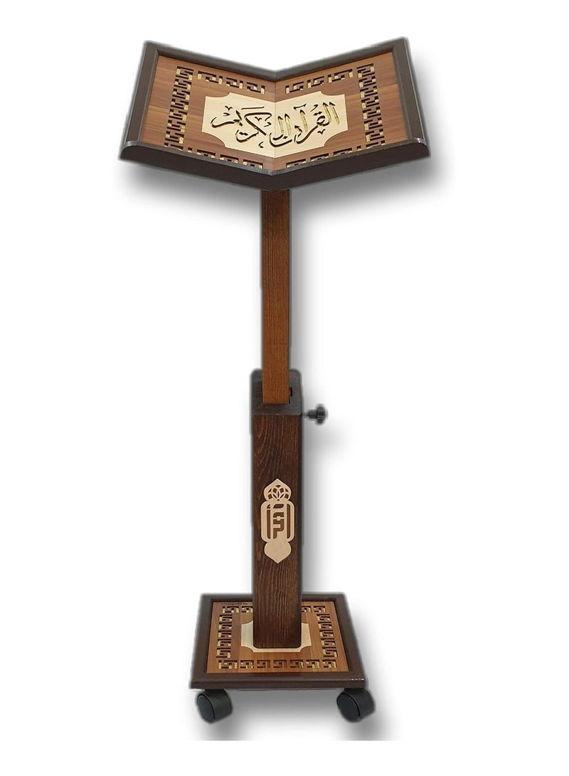 ريبنيو حامل مصحف تركي خشبي محفور بالليزر عالي الجودة حجم كبير 006 - Image 2