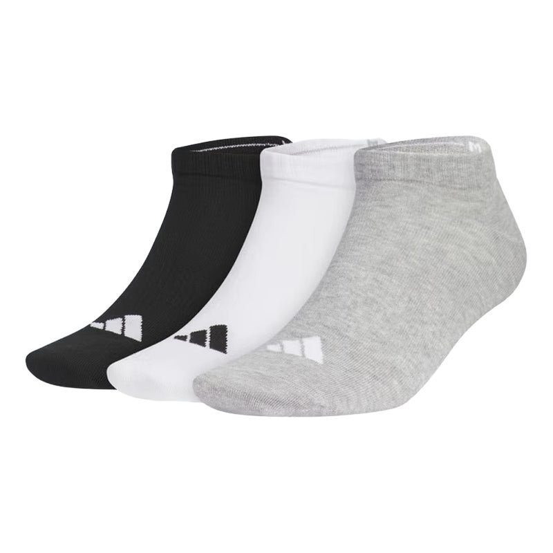 adidas SPW Low Socks 3 Pack 'Grey Black White'