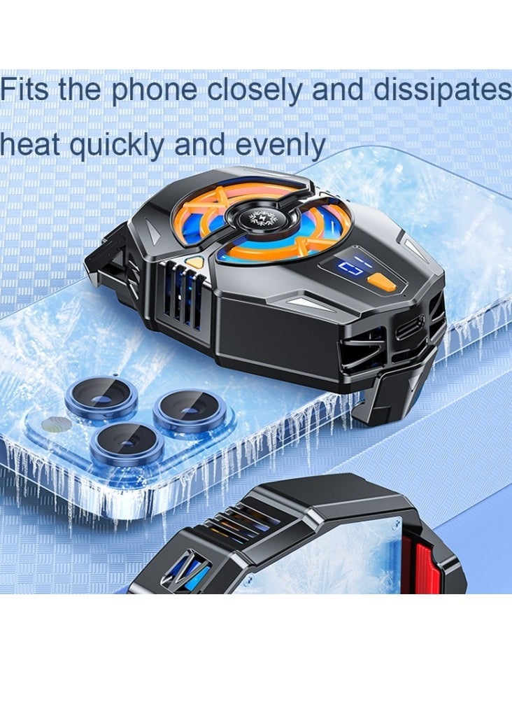 ELTRAZONE J20 Three-speed Adjustable Semiconductor Refrigeration Mobile Phone Radiator – Powerful Cooling Fan with 3 Speed Modes, Digital Display, Quiet Operation | Efficient Mobile Cooler for Smartphones & Gaming Devices - Image 1