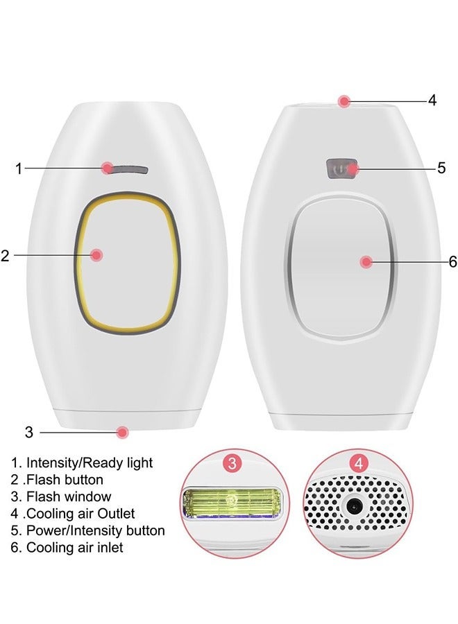 AMG IPL Laser Hair Removal Device, Automatic Flashes, Ice Cooling, Long-Lasting Results, Painless Hair Remover on Armpits, Back, Legs, Arms, Face, Bikini Line - Image 5
